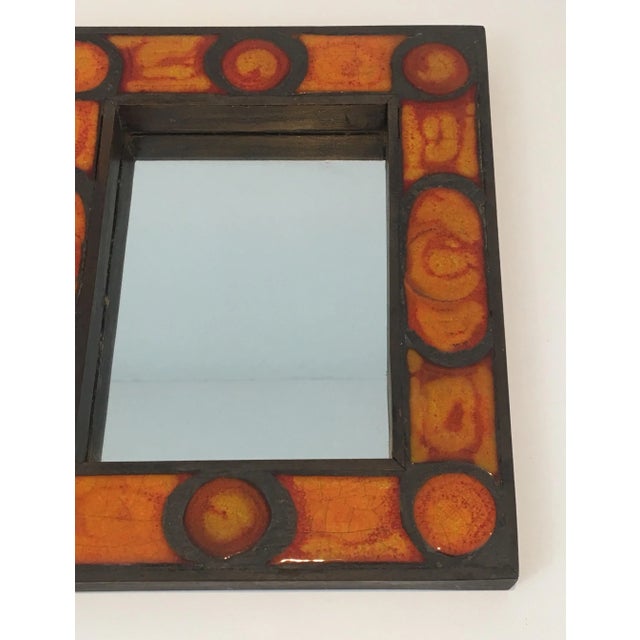 Interesting Ceramic Mirror, French, circa 1970 For Sale - Image 11 of 13