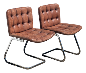 Leather Chairs by Robert Haussman, 1960s, Set of 2
