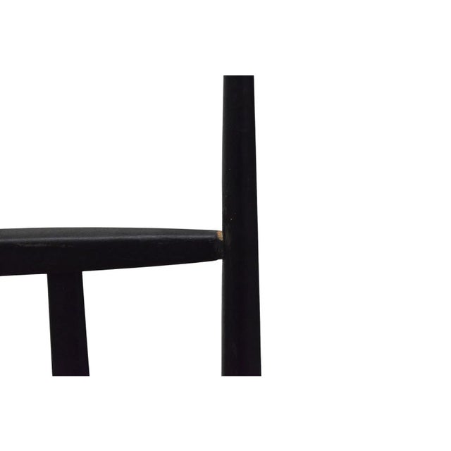 Wood Mid-Century Ebonized Chiavari Style High-Back Chair For Sale - Image 7 of 14