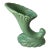 Vintage Royal Haeger Pottery Cornucopia Vase Light Green For Sale