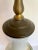 Metal Antique Original Signed Hand-Painted Floral Table Lamp For Sale - Image 7 of 13