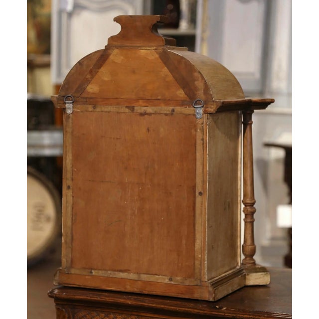 Mid-19th Century French Empire Painted Tabernacle Wall Cabinet For Sale - Image 9 of 9