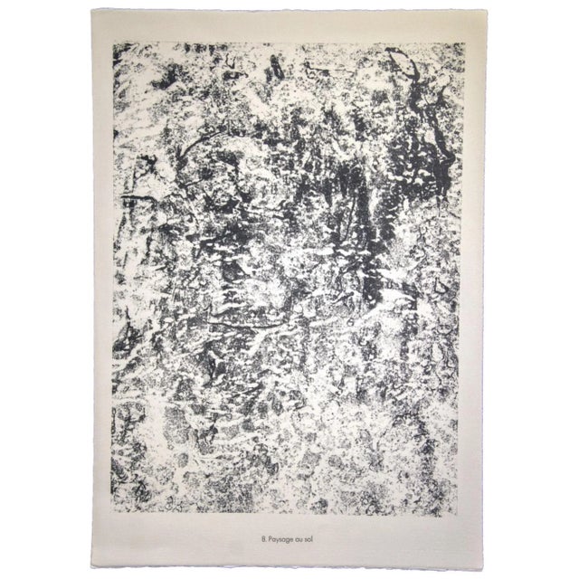 Paysage au sol is an original lithograph on watermarked paper ''Arc''. Abstract composition by the French artist Jean...