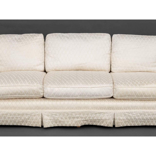 Modern Fine Arts Furniture Company White Silk Blend Sofa For Sale - Image 3 of 8