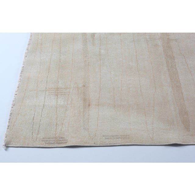 Soft-Toned Vintage Anatolian Tribal Rug – Quiet Modern Elegance -6' 7'' X 8' 2'' For Sale In Tampa - Image 6 of 12