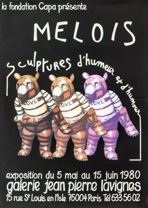 1980 Original French Event Poster, Fondation Capa, Melois