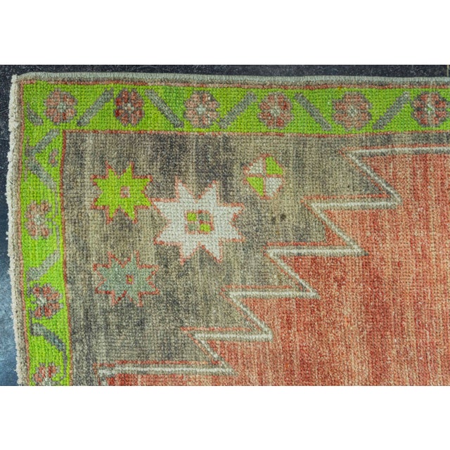Early 21st Century Turkish Vintage Rug 3'9" x 10'10" #20652 For Sale - Image 5 of 8