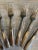 Vintage Bronze Oyster Forks, Set of 6 For Sale - Image 4 of 7