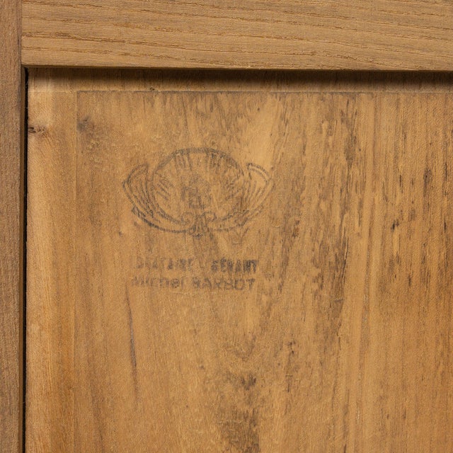 2-Door Buffet in Elm attributed to Maison Regain, 1970 For Sale - Image 15 of 16