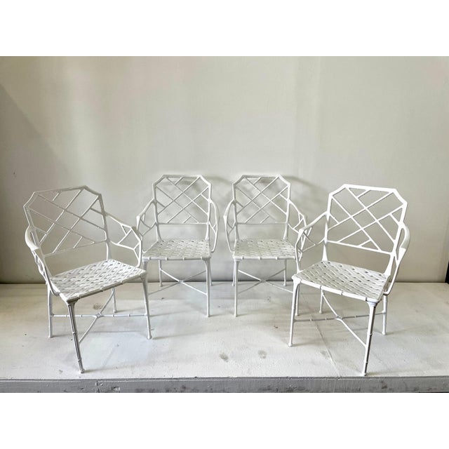 Brown Jordan Hall Bradley "Calcutta" Armchairs - Set of 4 For Sale - Image 17 of 18