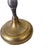 Metal Mid 20th Century Pair of Heavy Brass Three-Light Candelabra | Dark Academia English Library Style For Sale - Image 7 of 8