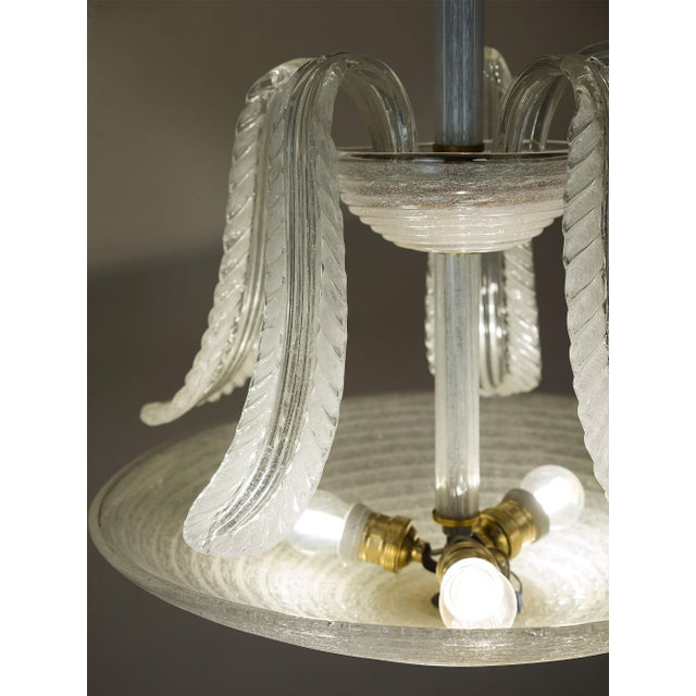Vintage Art Deco Murano Glass Light from Seguso Vetri Darte, 1930s For Sale - Image 6 of 11