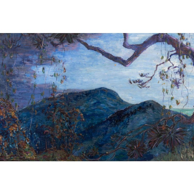 Contemporary Impressionistic Coastal Landscape Oil on Panel For Sale - Image 3 of 8