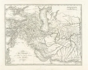 Map of the Parthian Empire by Danville, 1819