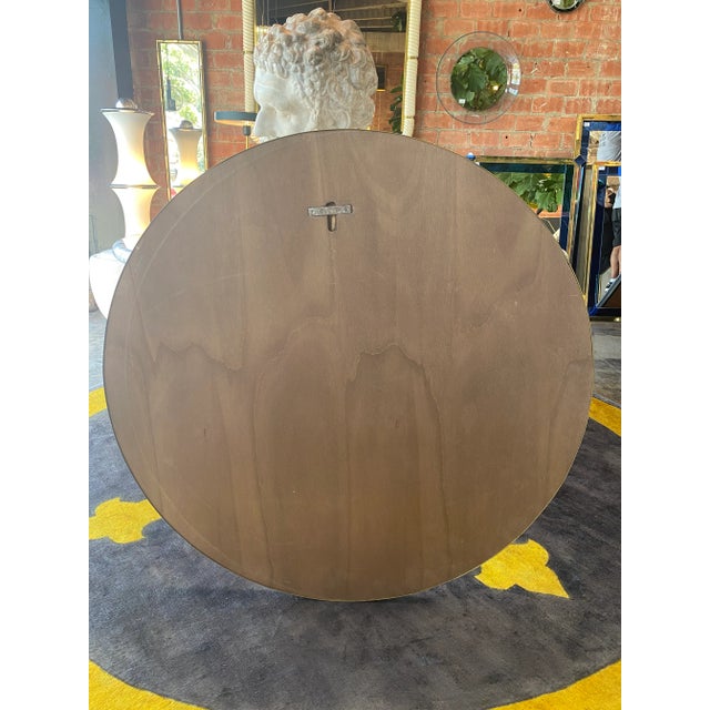 1960s 1960 Mid Century Italian Round Wall Mirror, Italy For Sale - Image 5 of 8