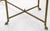 1970s Hollywood Regency Mastercraft Brass Hoof Feet Coffee Table Racetrack Glass Top For Sale - Image 15 of 15