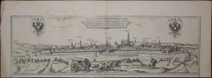 Vienna, Antique Map from ''Civitates Orbis Terrarum'' - Etching - Old Master 1572-1617
