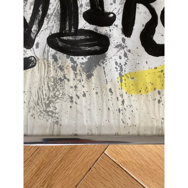 Joan Miró Joan Miro 1970s Galerie Maeght Poster "Sculptures" Vintage Framed For Sale - Image 4 of 13