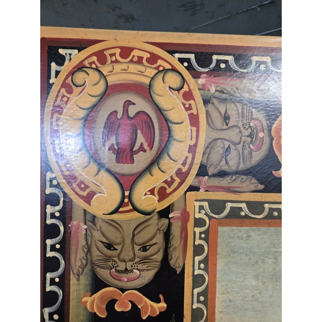 Late 20th Century Beautiful Italian Hand Painted Folding Screen of Peasants For Sale - Image 9 of 18