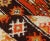 Vintage Moroccan Rug With Stripes & Tribal Design in Orange, D. Brown, Ivory For Sale - Image 10 of 12