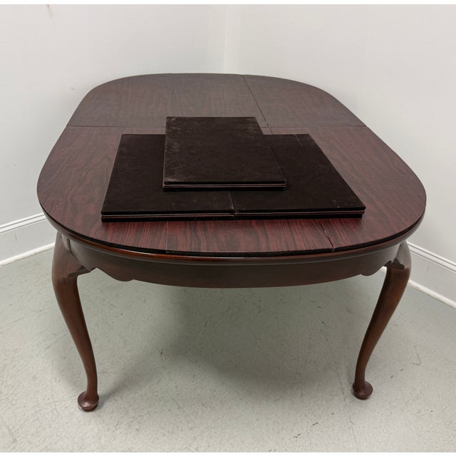 Henkel Harris 2211 29 Solid Mahogany Queen Anne Dining Table For Sale - Image 14 of 16