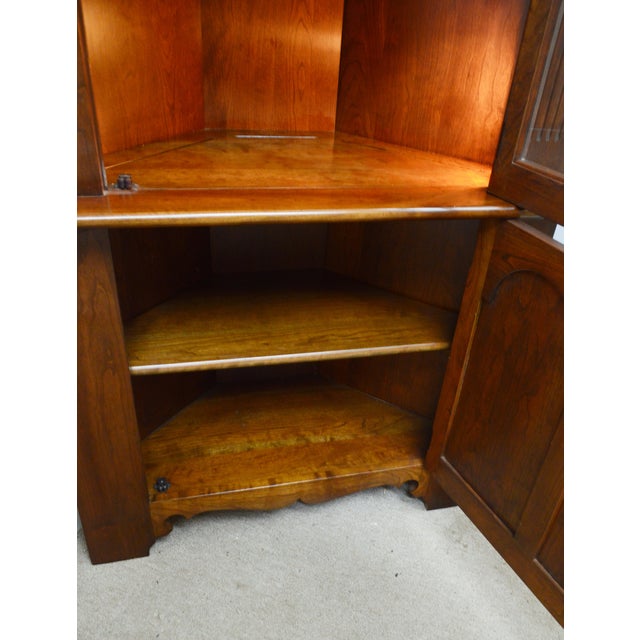Stickley Cherry Corner Cabinet For Sale - Image 9 of 10
