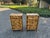 Wood 1970s Pair of Vintage Burnt Bamboo Night Stands For Sale - Image 7 of 11