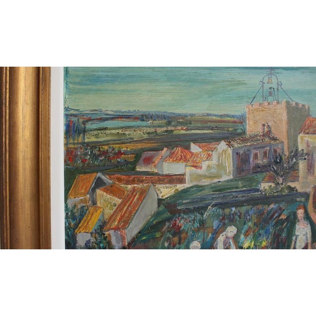 Paul Braig, Le Petit Village, 1950s, Oil on Canvas For Sale - Image 9 of 18