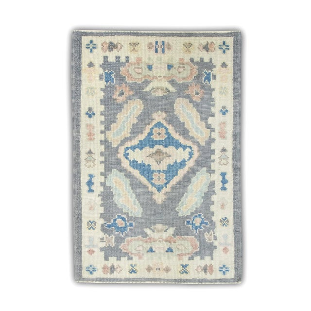 Modern Turkish Oushak Rug 2'2" x 3'4" For Sale In Houston - Image 6 of 6