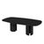 Boho Chic Zola Black Lacquer Oval Dining Table For Sale - Image 3 of 10