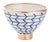 Contempo Collection Decorative Geometic Ceramic Footed Bowl For Sale