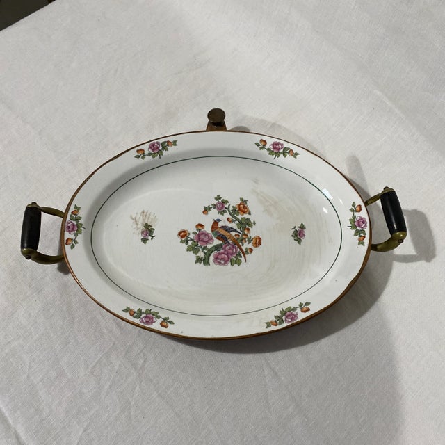 Late 20th Century Copper Warmer With Ceramic Plate For Sale - Image 12 of 13