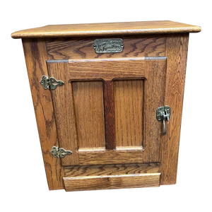 From Acorns to Furniture Solid Oak Wood Icebox Side Cabinet