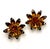 This is part of Chairish’s Costume Jewelry assortment. 1950s Weiss Crystal Flower clip on earrings. The crystals are in...