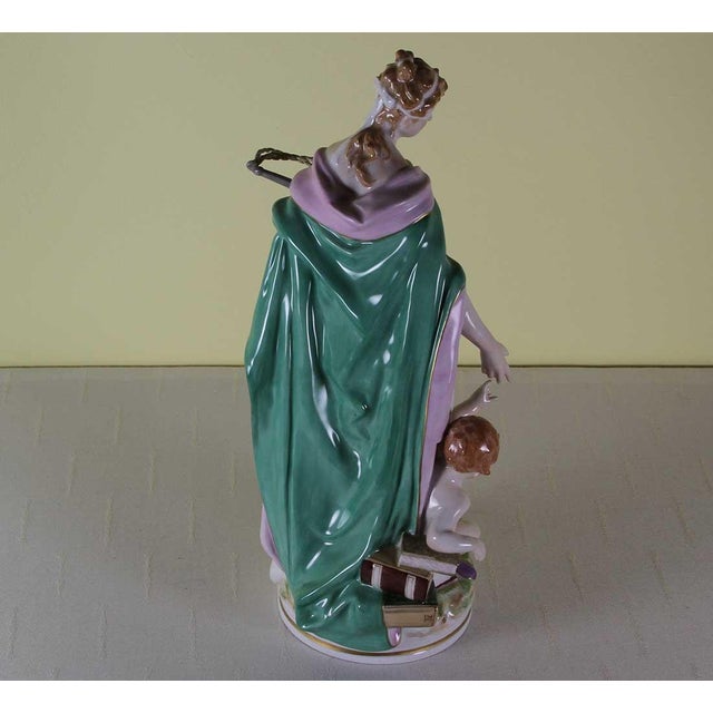 Ceramic 1960’s Vintage KPM Hand Crafted Figurine-Justice For Sale - Image 7 of 11