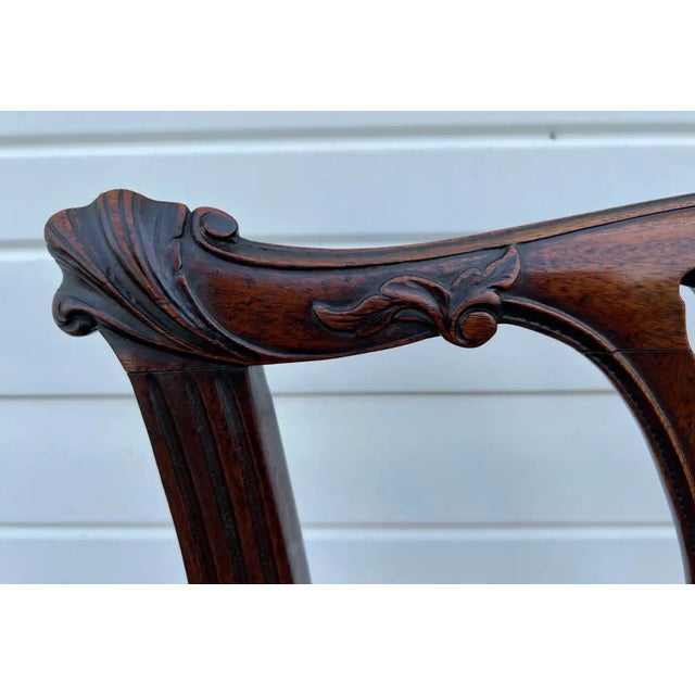 Very Fine Set of Ten 18th Century Irish Chippendale Mahogany Dining Chairs For Sale In Richmond - Image 6 of 12
