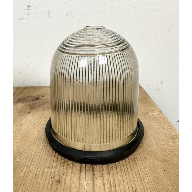 Green Industrial Bunker Light from Polam Gdansk, 1970s For Sale - Image 14 of 16