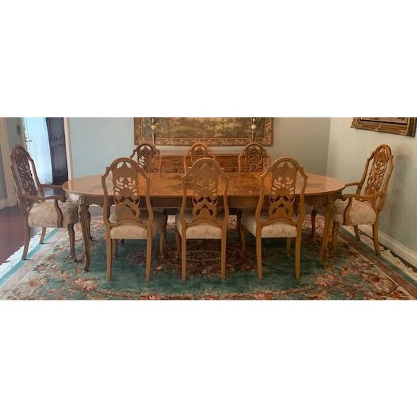 Louis Xv Beaucaire Romweber Dining Room Chairs Set Of 8 Chairish