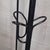Black Glossy Black Metal Floor Coat Hanger, 1980 For Sale - Image 8 of 12