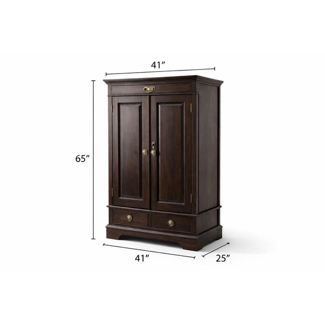 Late 19th Century Late 19th Century American Gentleman’s Dressing Cabinet in Original Deep Brown Finish – Circa 1890–1905 For Sale - Image 5 of 11