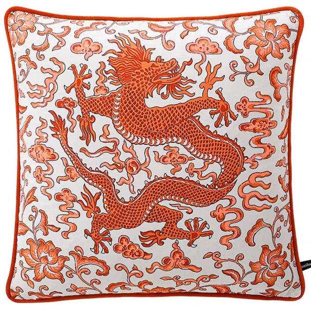 This square throw pillow is centered around the rich traditional Chinese aesthetics. On a pure white background, an...