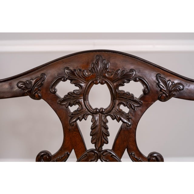 Set of 8 Henredon Chippendale Mahogany Dining Room Chairs For Sale - Image 10 of 16
