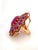 Bochic "Orient" Vintage Ruby, Rhodolite & Amethyst Ring Set In 18K Gold & Silver For Sale In New York - Image 6 of 18