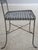 Set of 4 Mid Century Modern Woven Metal Seat Bistro Chairs For Sale - Image 11 of 18