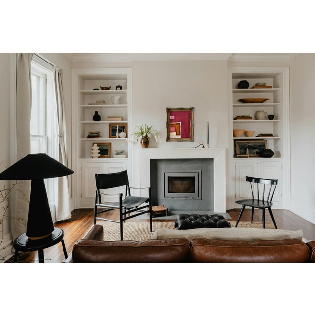 Paint “Fervor” Red Abstract Art in Antique Frame, Large Transitional Living Room Art by JTS For Sale - Image 7 of 11