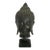 Antique Bronze Ayutthaya Buddha Head Thai Sculpture, Mounted For Sale