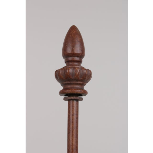 1990s Quoizel Tiffany Greek Key Leaded Glass Table Lamp For Sale - Image 18 of 18