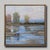 Contemporary Big Landscape Art With a Great Blue Heron For Sale - Image 3 of 5