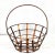 Distressed Bronze Copper Style Metal Basket For Sale - Image 10 of 10