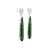 12.48 Carats Green Tourmaline Diamond 14k White Gold Drop Dangle Earrings For Sale - Image 4 of 6